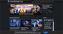 Desktop Screenshot of frozenbyte.com